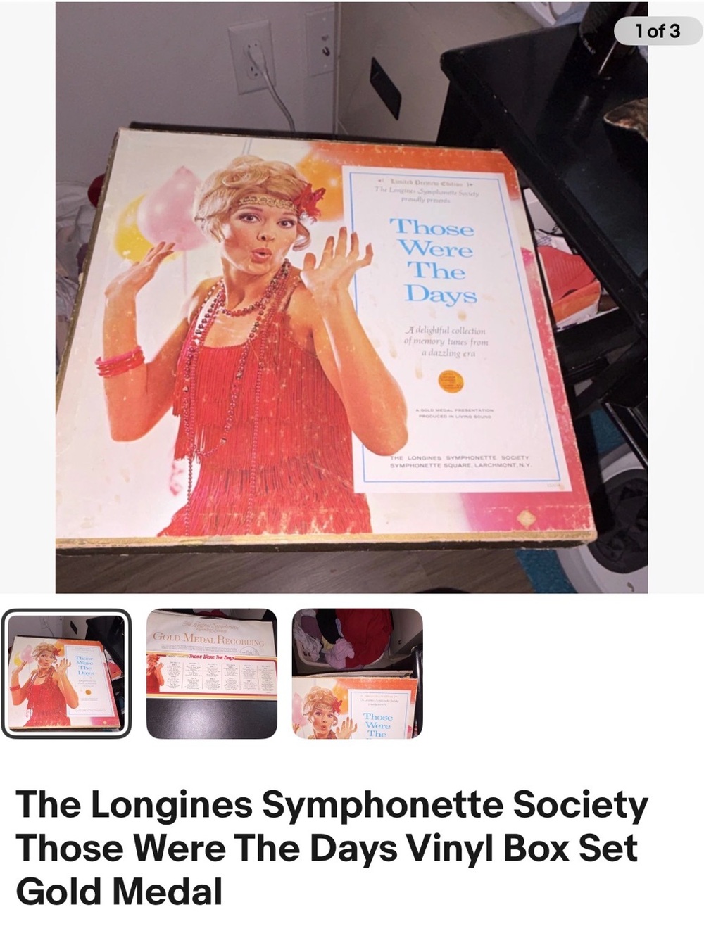 Those Were The Days Vintage Vinyl Box Set - Red & Cream